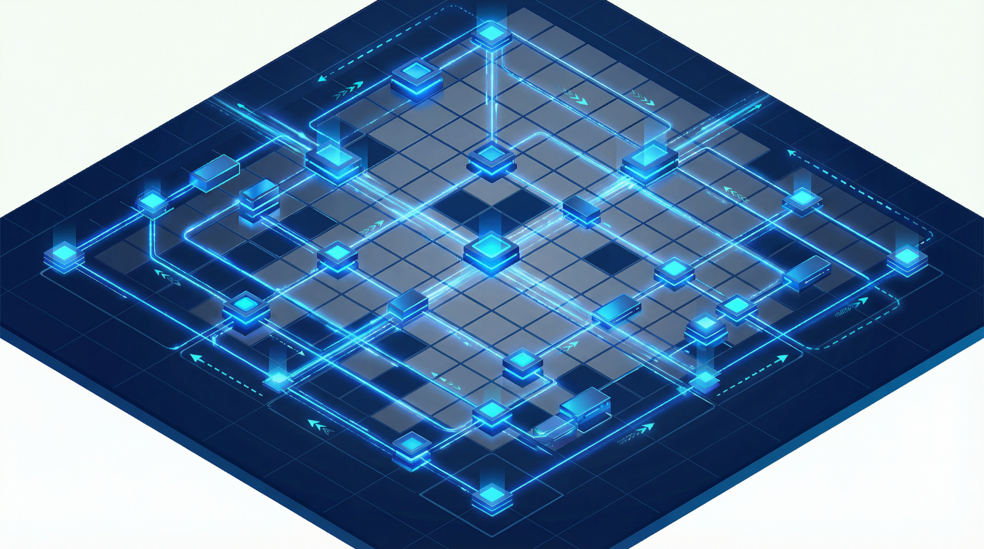 Cloud Infrastructure background visualization